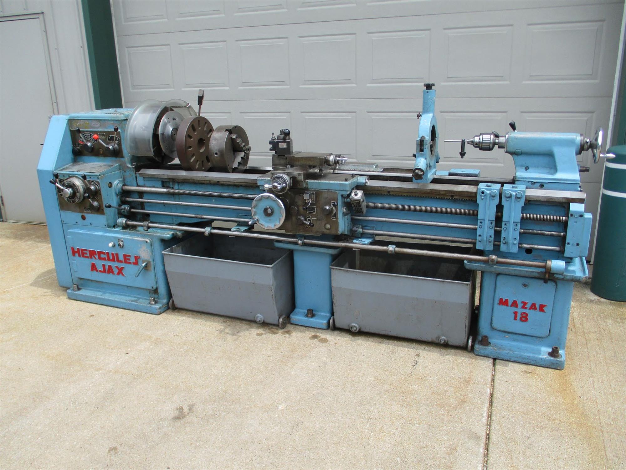 Used Mazak Hercules Ajax 18 Gap Bed Engine Lathe