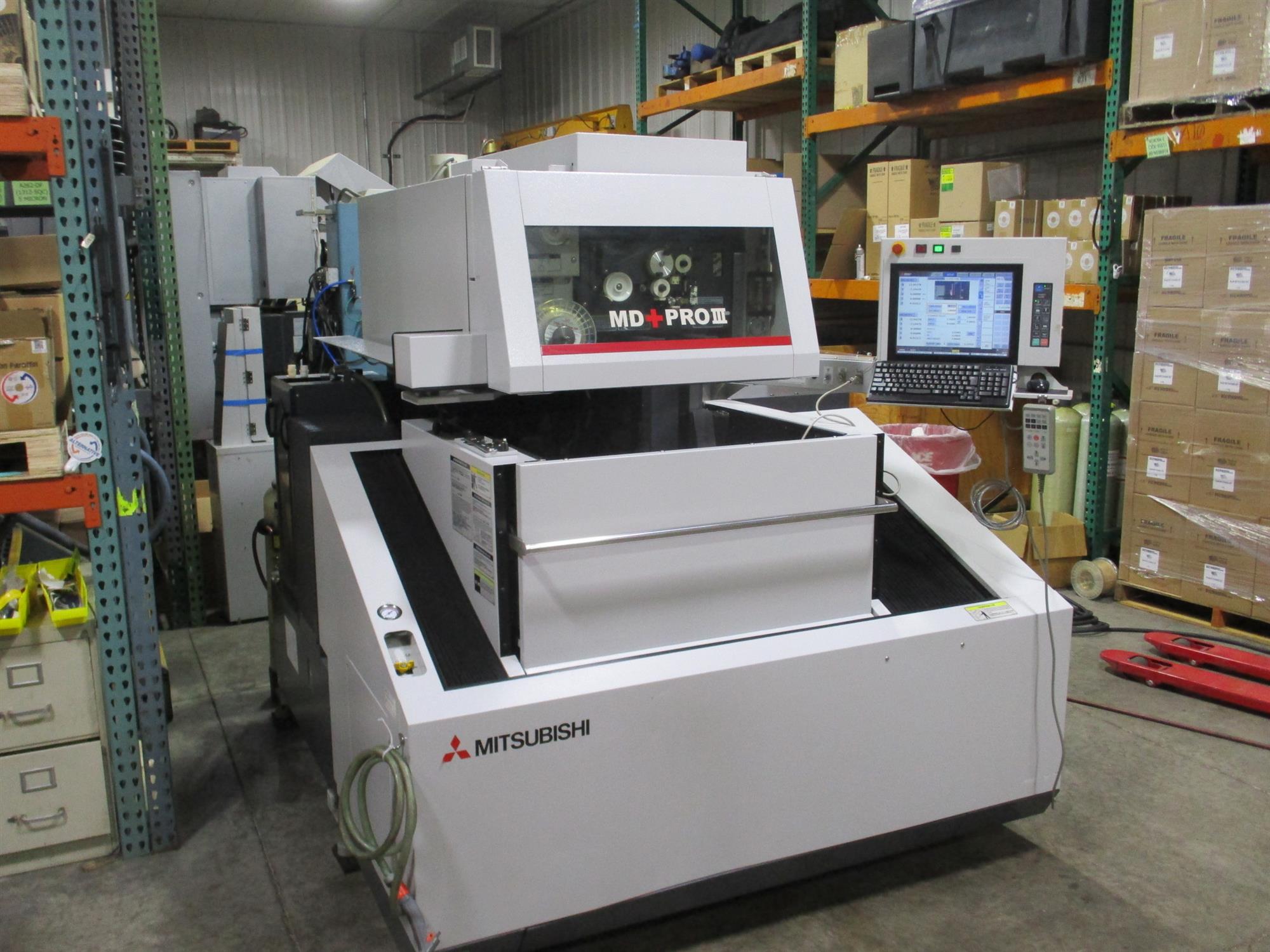 left front view of the Mitsubishi MC1200S MED+PRO3 CNC Wire EDM