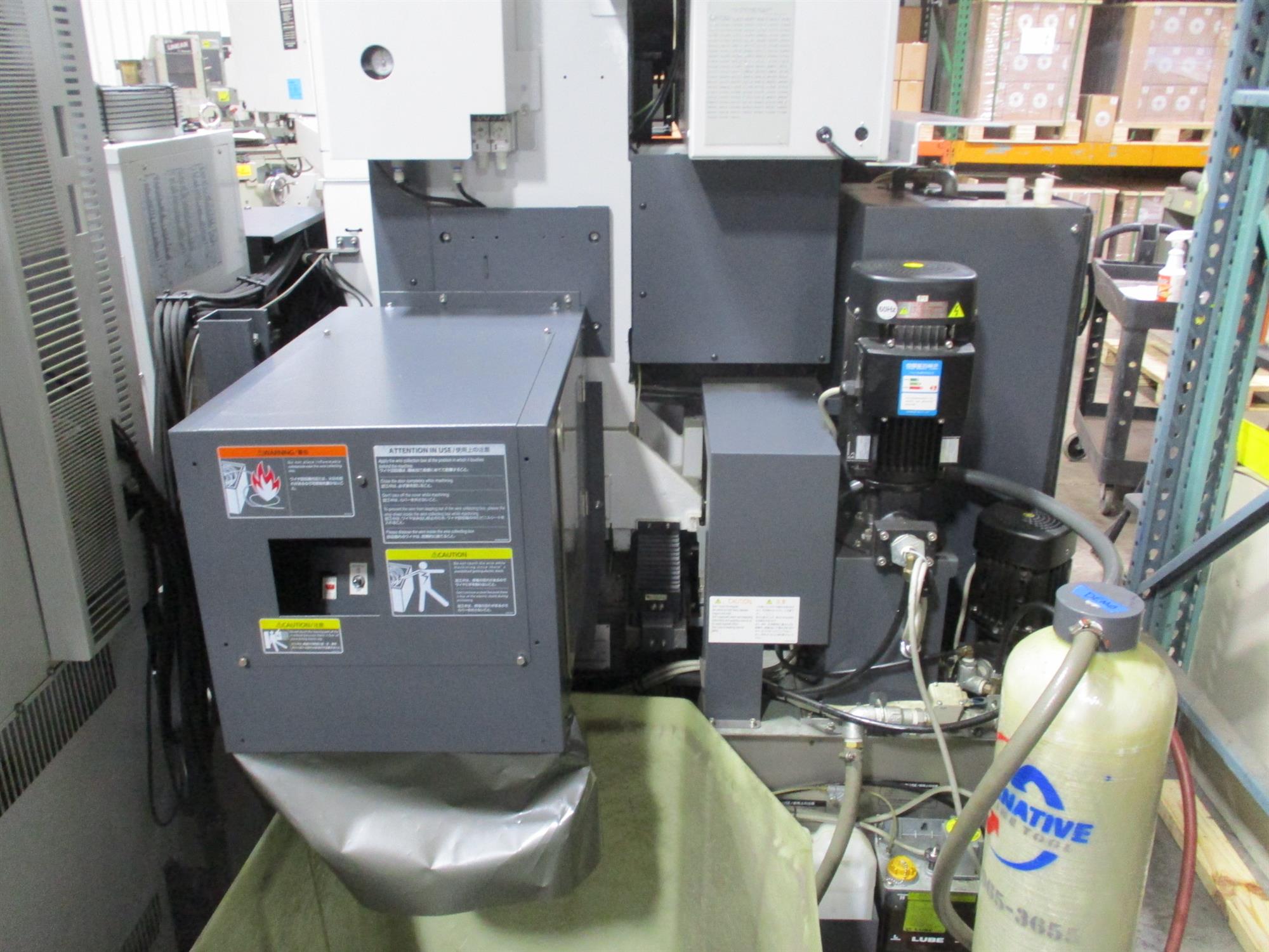 alternate back side view of the Mitsubishi MC1200S MED+PRO3 CNC Wire EDM